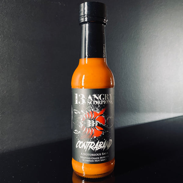 A bottle of 13 Angry, Scorpions Contraband, 150ml from My Beer Dealer.