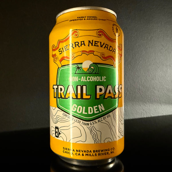 Sierra Nevada, Trail Pass Golden Ale: Alc-Free Golden Ale, 355ml