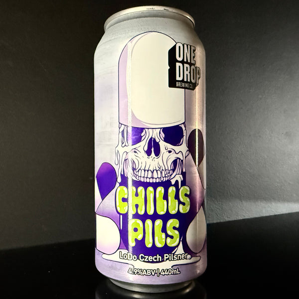 One Drop Brewing Co. Chills Pils: Czech Pilsner, 440ml