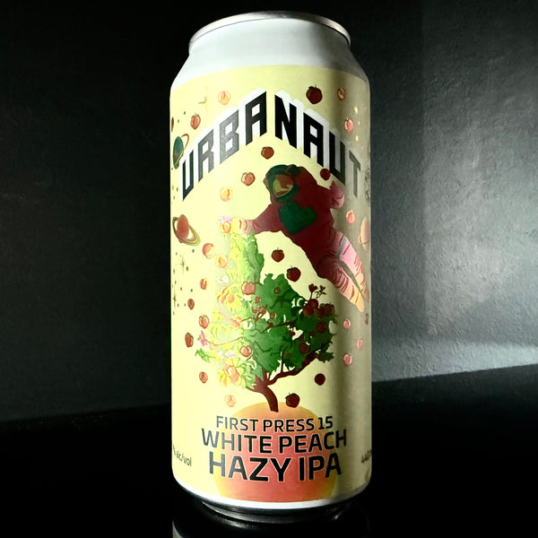 Urbanaut Brewing, First Press 15: White Peach Hazy IPA, 440ml