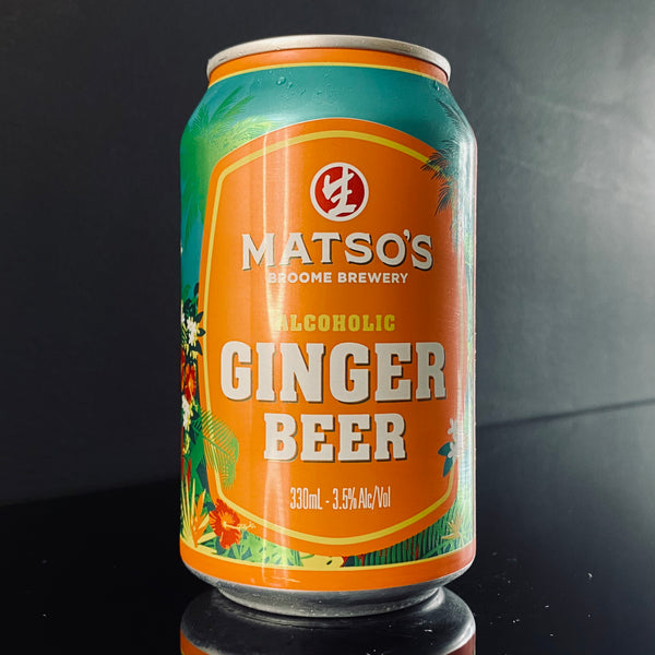 A can of Matso's, Ginger Beer, 330ml from My Beer Dealer.