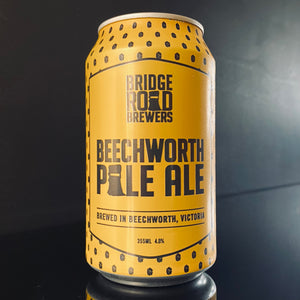 A can of Bridge Road Brewers, Beechworth Pale, 355ml from My Beer Dealer.