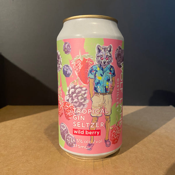 Wolf Lane Distillery, Tropical Gin Seltzer Wild Berry, 375ml