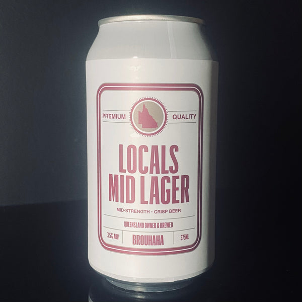 Brouhaha, Locals Mid Lager, 375ml