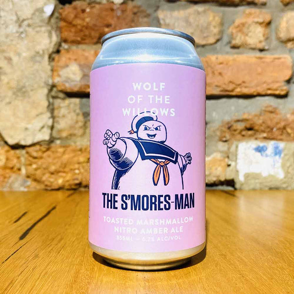 Wolf Of The Willows The S'Mores-Man Toasted Marshmallow Nitro Ambar Ale, 355ml