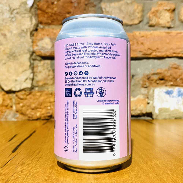 Wolf Of The Willows The S'Mores-Man Toasted Marshmallow Nitro Ambar Ale, 355ml