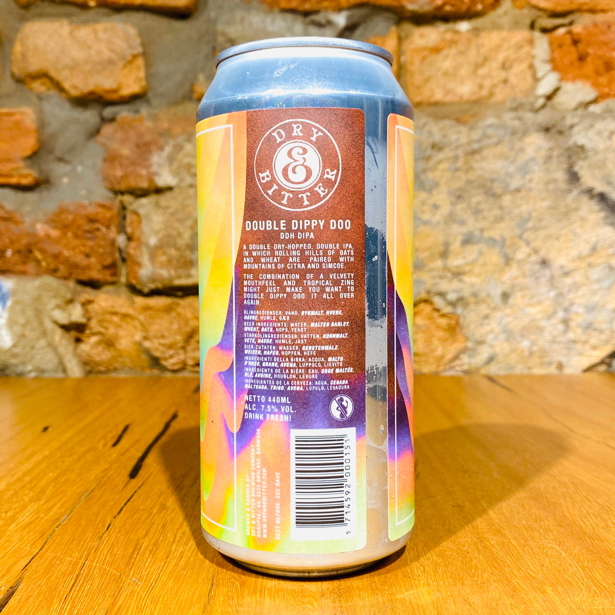 Dry & Bitter, Double Dippy Doo DIPA, 440ml – My Beer Dealer