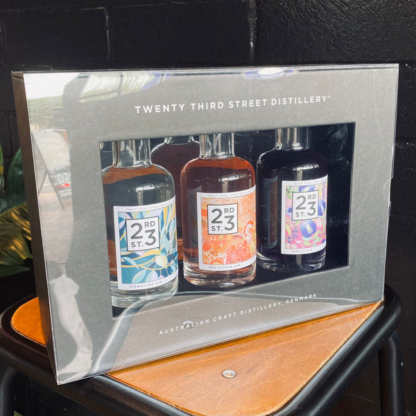 23rd Street Distillery, Gin Gift Box, 3 x 200ml