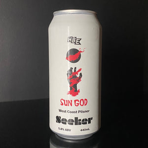 Seeker Brewing, Sun Gold: West Coast Pilsner, 440ml - My Beer Dealer