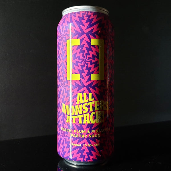 Working Title, All Monsters Attack! - Peach, Plum & Pistachio Pastry Sour, 500ml