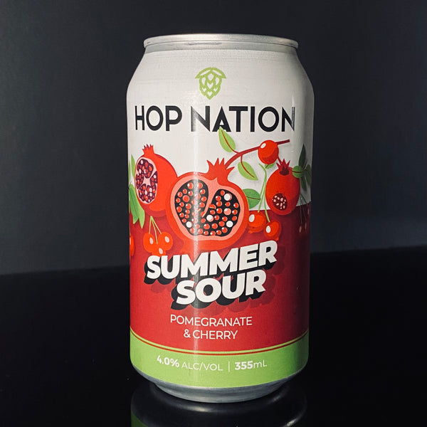 Hop Nation Brewing Co., Summer Sour - Pomegranate & Cherry, 355ml