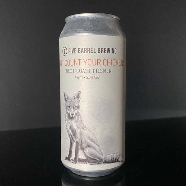 Five Barrels Brewing, Don't Count: West Coast Pilsner, 440ml