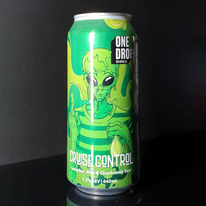 A can of One Drop Brewing Co., Cruise Control: Cucumber Mine & Chardonnay Sour, 440ml from My Beer Dealer.