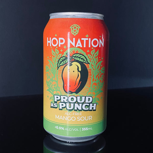 Hop Nation Brewing Co., Proud As Punch - Alc-Free Mango Sour, 355ml