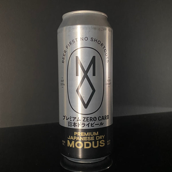 Modus Brewing, Premium Japanese Dry Zero Carb Lager, 500ml