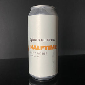 Five Barrels Brewing, Halftime: Citrus Witbier, 440ml - My Beer Dealer