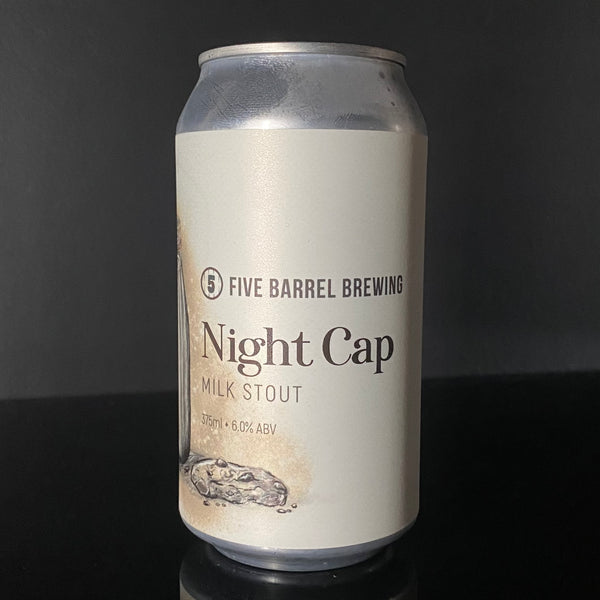 Five Barrels Brewing, Night Cap: Milk Stout, 375ml