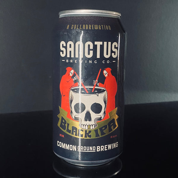 Sanctus Brewing Co. + Common Ground Brewing, Black IPA, 375ml