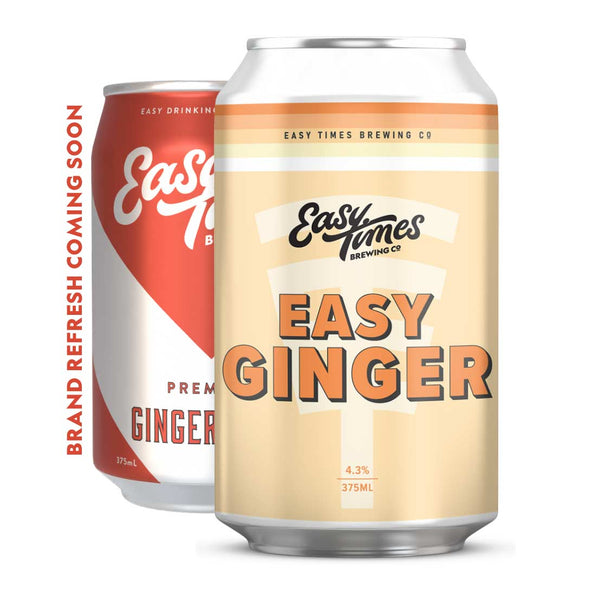 Easy Times, Premium Ginger Beer, 4 Pack