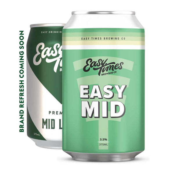 Easy Times, Premium Mid Lager, 6 Pack