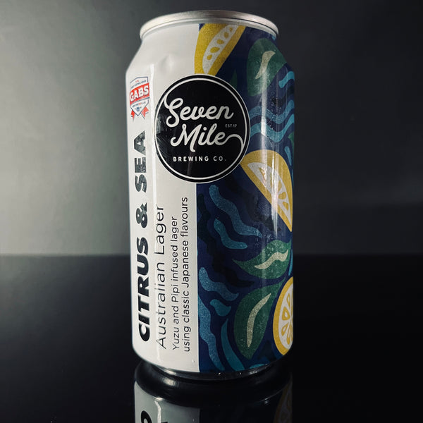 Seven Mile, Citrus & Sea: Pipi & Yuzu Australian Lager, 375ml