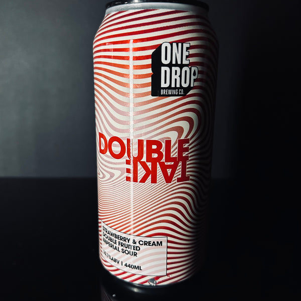 One Drop Brewing Co. Double Take: Strawberries & Cream Imp Sour, 440ml