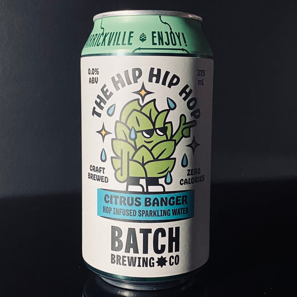 Batch Brewing Co., The Hip Hop Citrus Banger Hop Infused Sparkling Water. 375ml