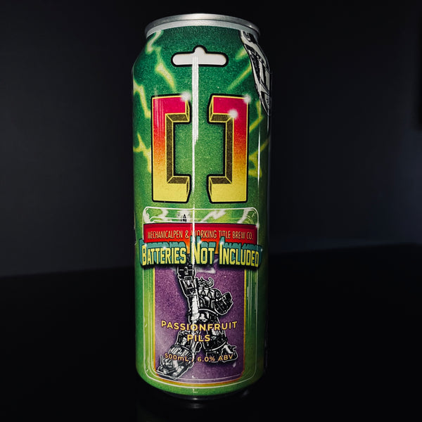 Working Title Brew Co. Batteries Not Included: Passionfruit Pils, 500ml