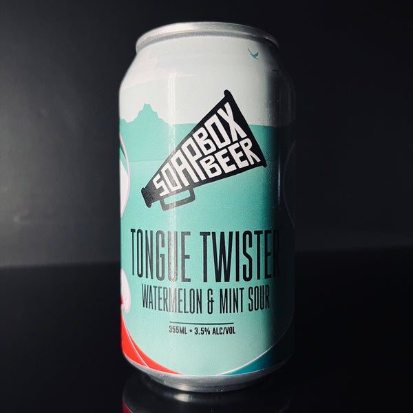Soapbox Beer, Tongue Twister: Watermelon & Mint Sour, 355ml