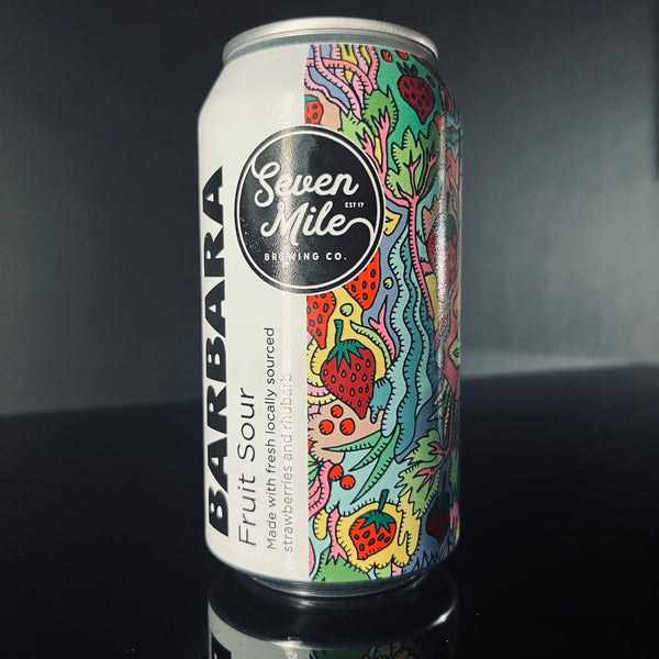 Seven Mile Brewing Co., Barbara: Strawberry & Rhubarb Sour, 375ml