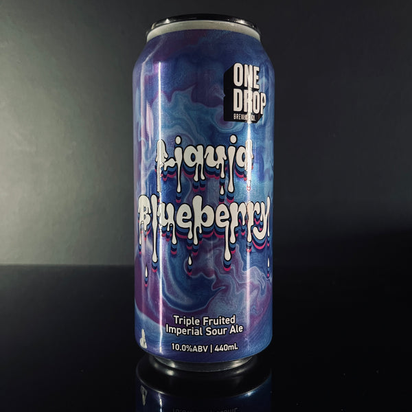 One Drop Brewing Co. Liquid Blueberry: Triple Fruited Imperial Sour, 440ml