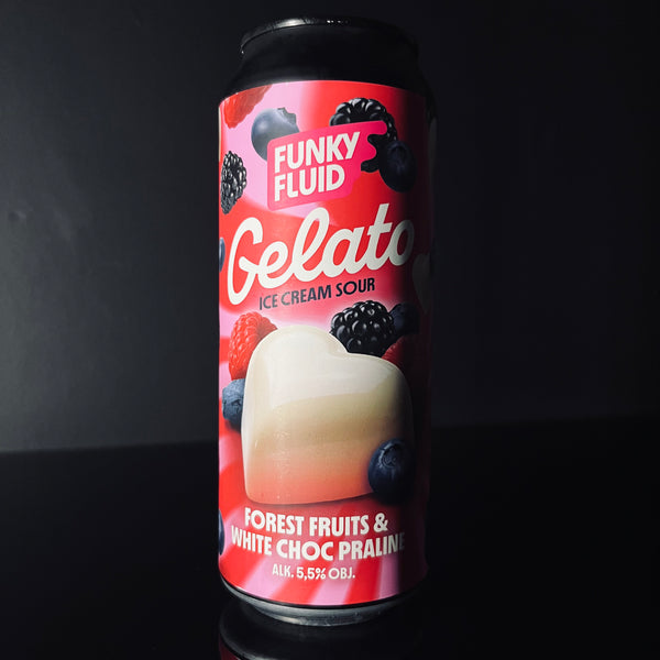 Funky Fluid, Gelato: Fruit White Choc, Smoothie Sour, 500ml