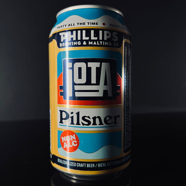 Phillips Brewing & Malting Co., iOTA Pilsner: Alc-Free Pils, 355ml