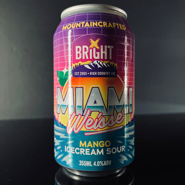 Bright Brewery, Miami Weisse: Mango Icecream Sour, 355ml