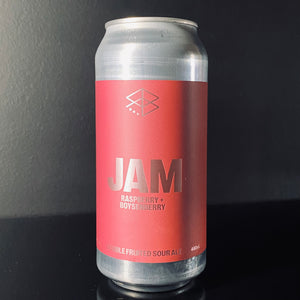 A can of Range Brewing, JAM: Raspberry + Boysenberry, 440ml from My Beer Dealer.