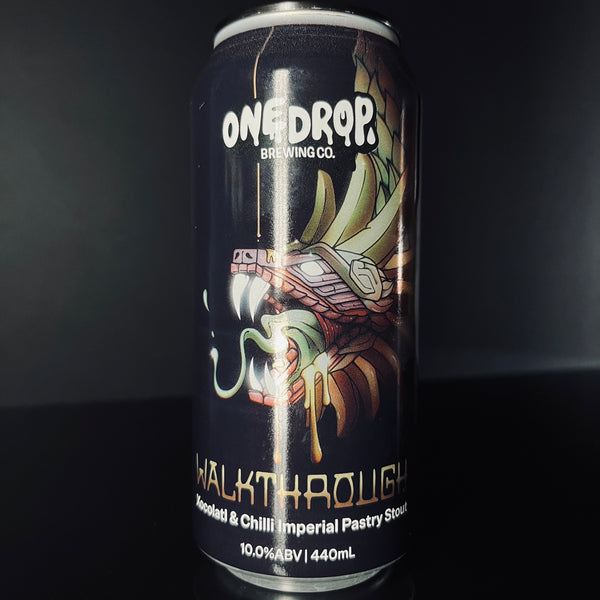 One Drop Brewing Co., Walkthrough: Xocolatl & Chilli Imperial Pastry Stout, 440ml