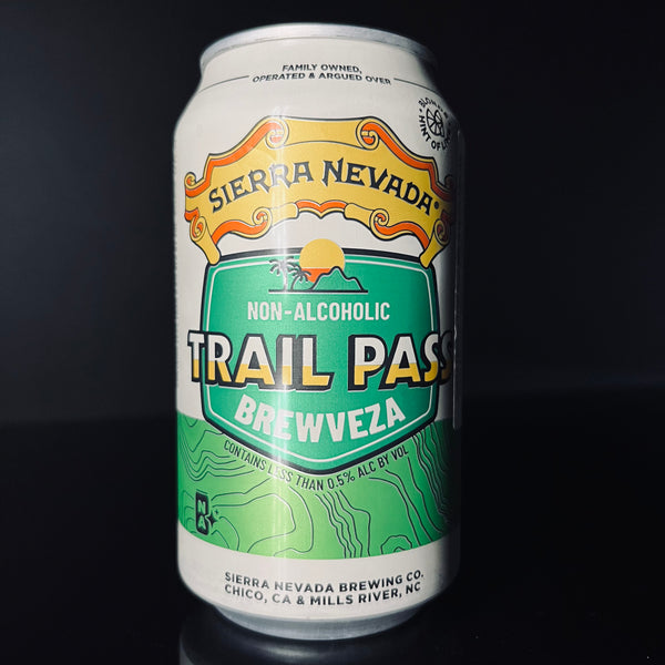 Sierra Nevada, Trail Pass Brewveza: Non Alc Cerveza, 355ml