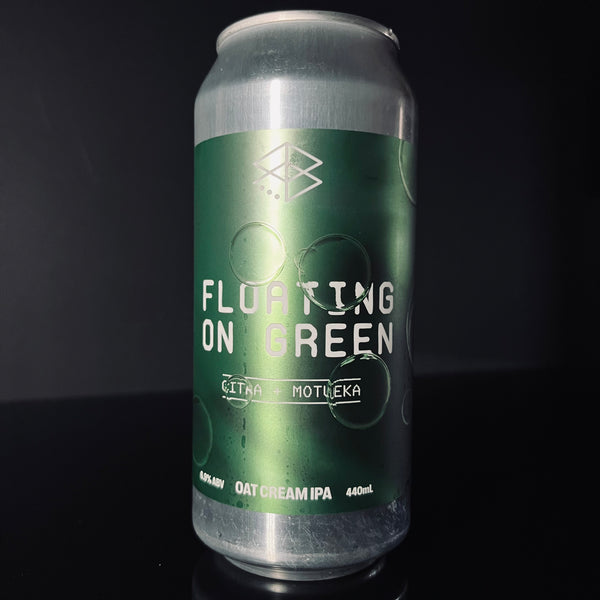Range Brewing, Floating on Green Citra Motueka: DDH Oat Cream IPA, 440ml