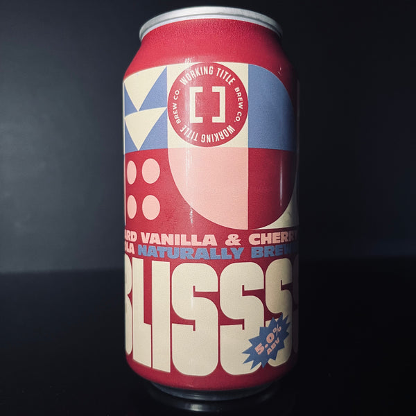 Working Title Brew Co., Bliss Vanilla and Cherry Cola: Soda, 375ml