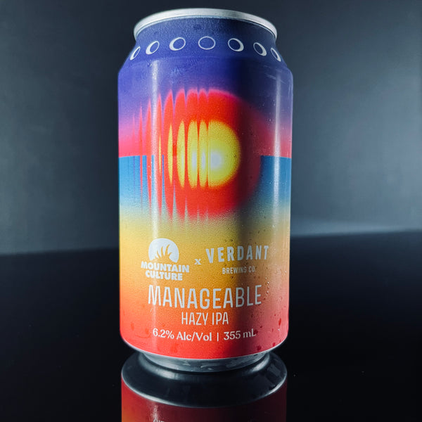 Mountain Culture X Verdant: Manageable IPA: Hazy IPA, 355ml