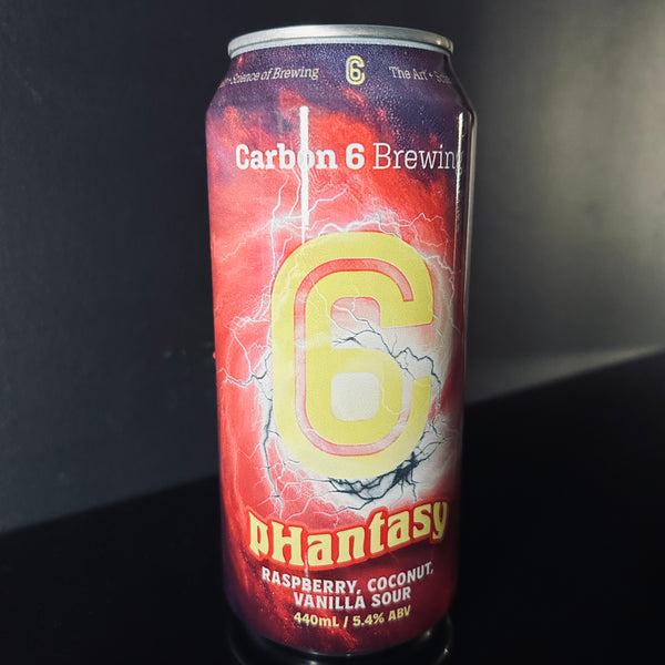 Carbon 6 Brewing,  pHantasy: Raspberry Vanilla & Coconut Sour, 440ml