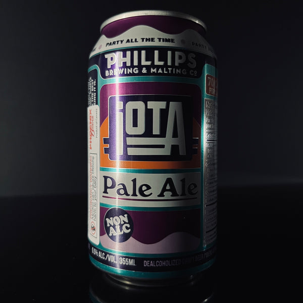 Phillips Brewing & Malting Co., iOTA Pale Ale: Alc-Free Pale, 355ml