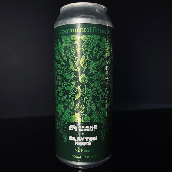 Mountain Culture Beer Co. Experimental Forestry: NZ Pilsner, 500ml