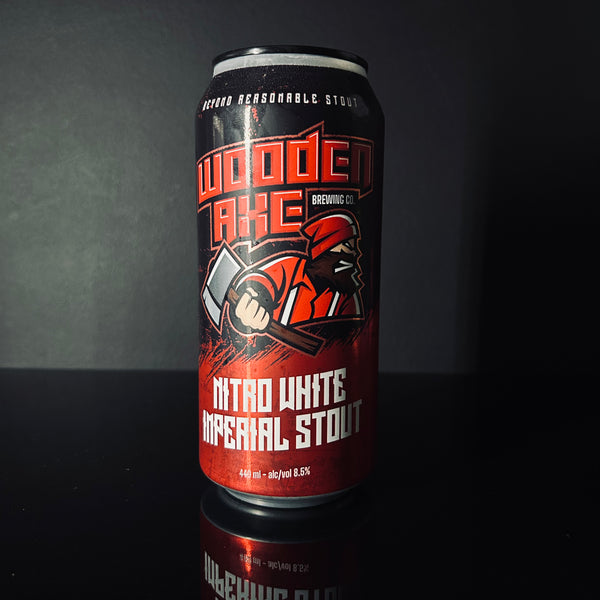 Wooden Axe Brewing Co. Beyond Reasonable Stout: Nitro White Imperial Stout, 440ml