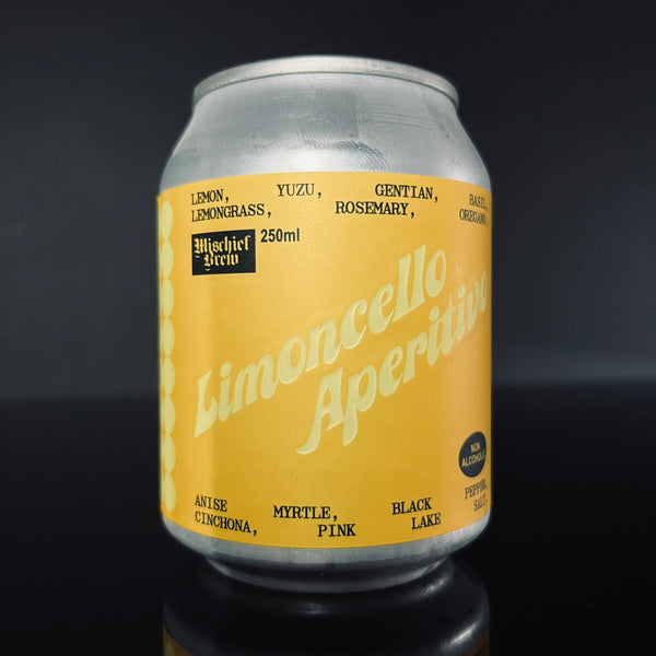 Mischief Brew, Limoncello Aperitivo Non-Alc, 250ml