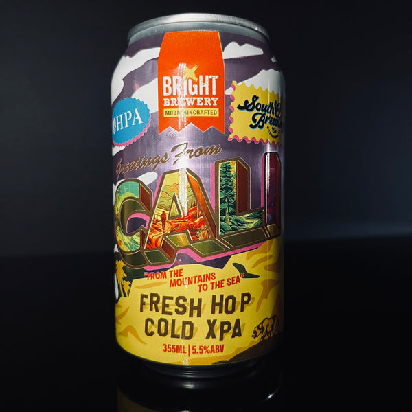 Bright Brewery, Greetings From Cali: Fresh Hop Cold XPA, 355ml