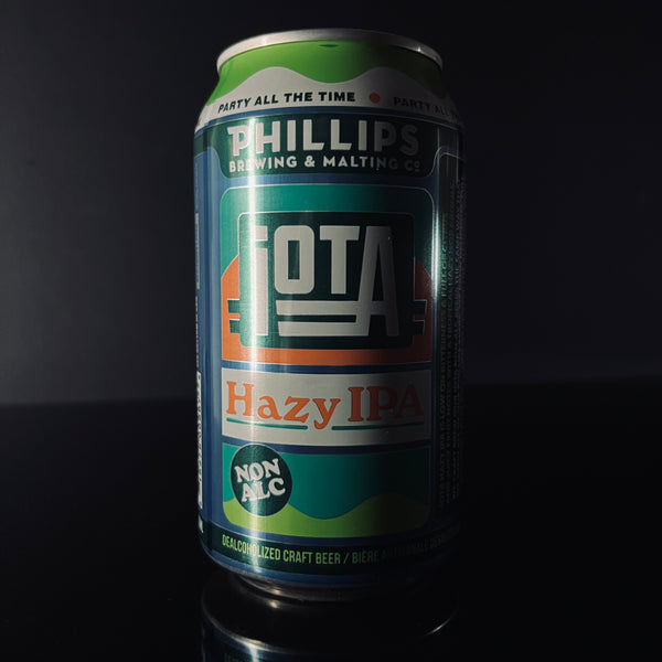 Phillips Brewing & Malting Co., iOTA Hazy IPA: Alc-Free IPA, 355ml