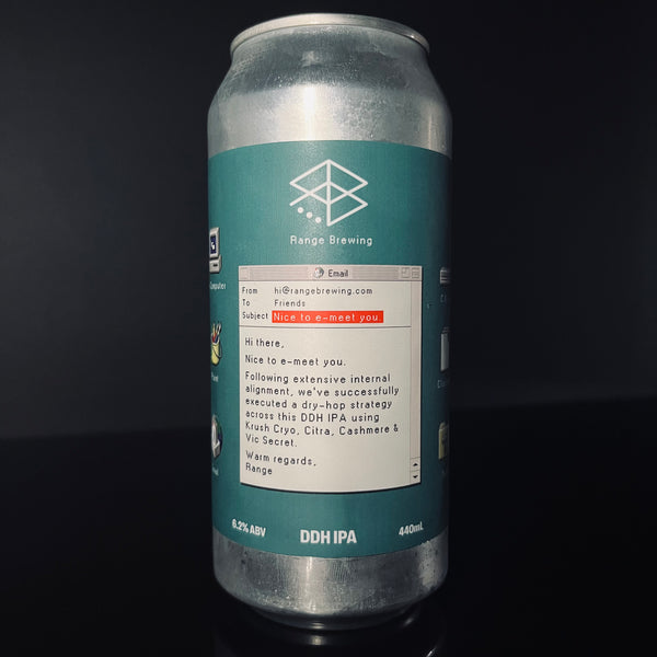 Range Brewing, Nice to E-Meet You: DDH IPA, 440ml