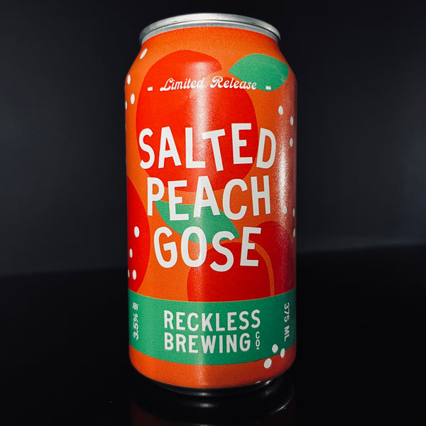 Reckless Brewing Co., Salted Peach Gose, 375ml