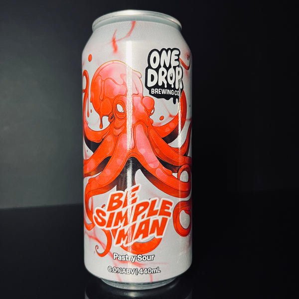 One Drop Brewing Co., Be Simple Man: Red Velvet Pastry Sour, 440ml